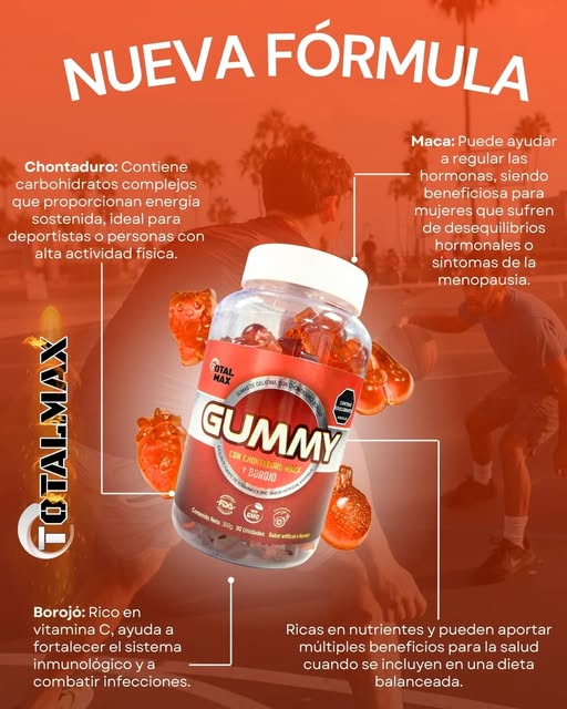 GUMMY CHONTADURO+MACA+BOROJO X 90