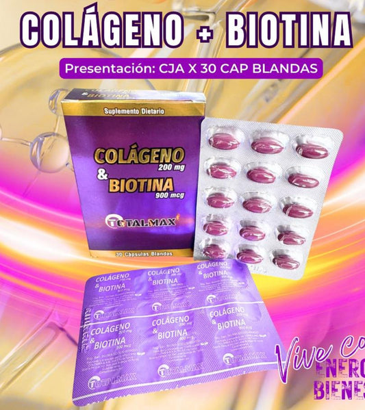 COLAGENO + BIOTINA TOTALMAX X 30 CAP