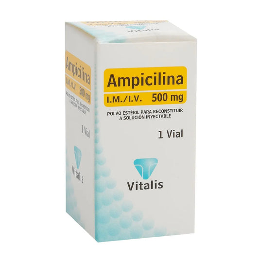 AMPICILINA 500 MG X 1 AMP