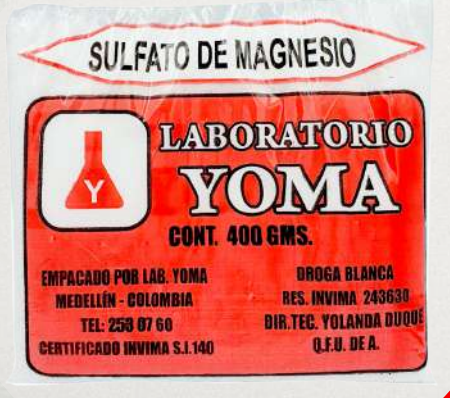 SULFATO DE MAGNESIO 400G