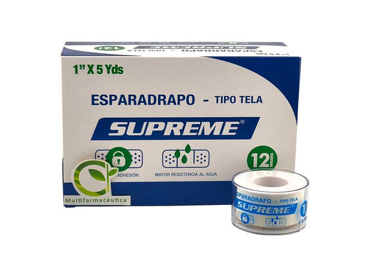 ESPARADRAPO TELA 1"X5Y X 12 UNID
