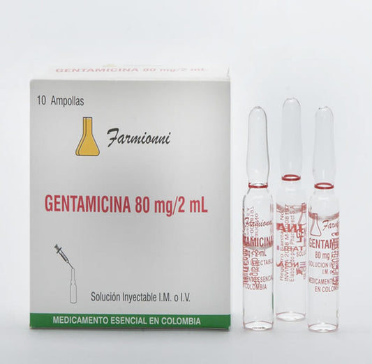 GENTAMICINA 80MG/2ML