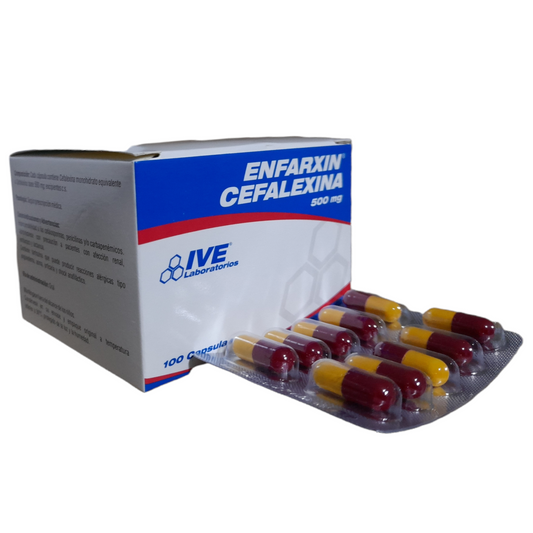 ENFARXIN 500 MG X 100 CAP (CEFALEXINA)