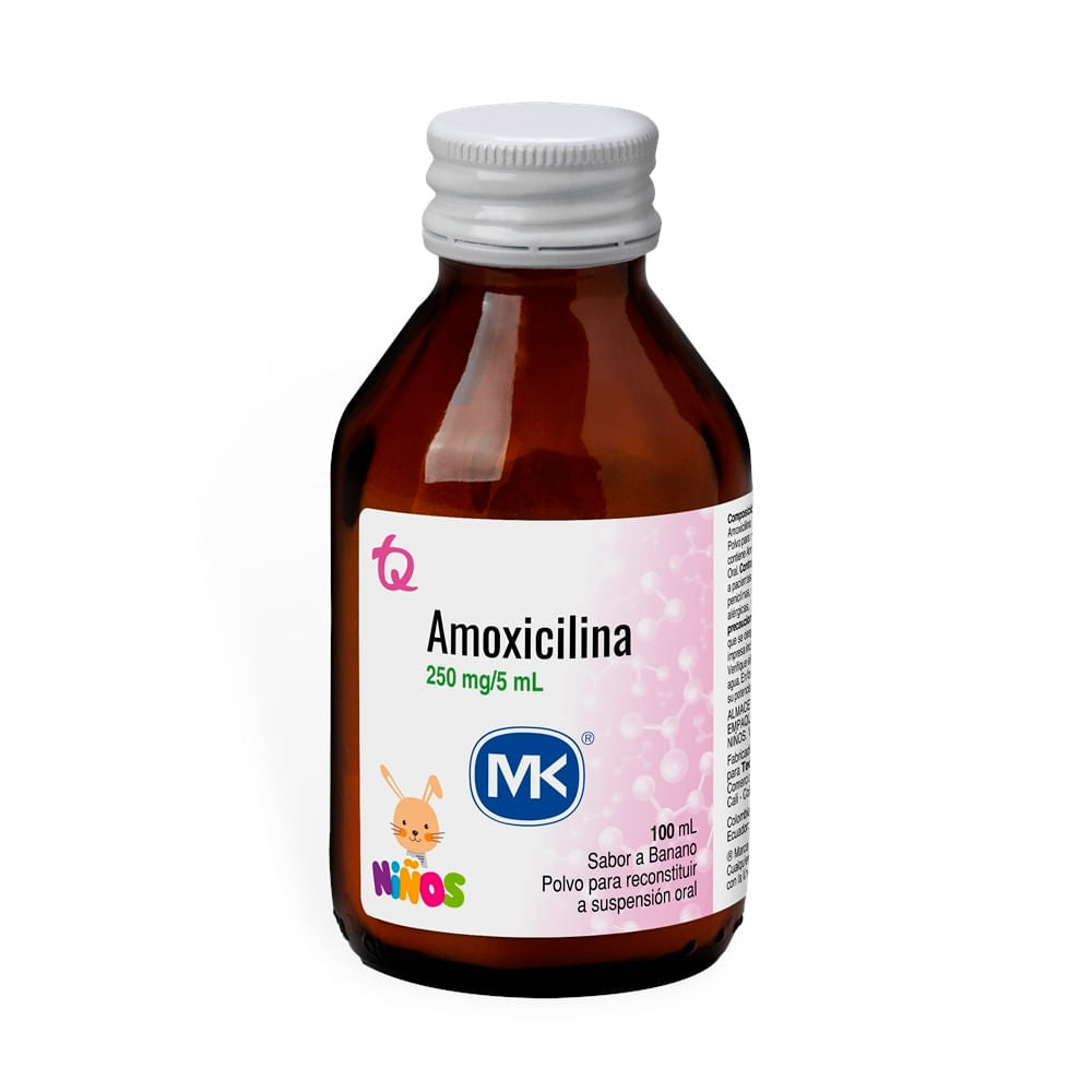 AMOXICILINA 250mg/5mg x 100 MK
