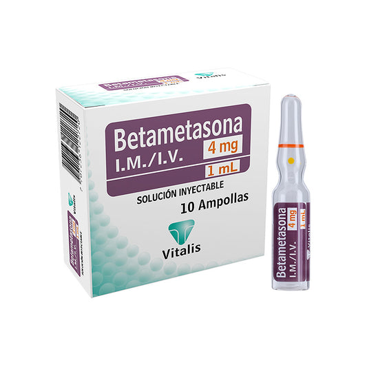 BETAMETASONA 4MG/1ML X 10