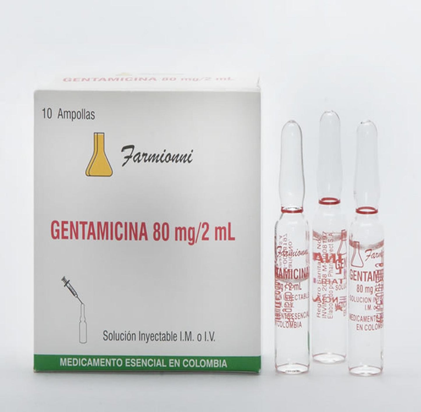 GENTAMICINA 80MG/2ML